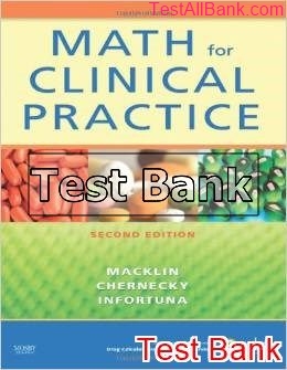 math for clinical practice 2nd edition macklin test bank