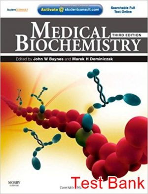 medical biochemistry 3rd edition baynes test bank