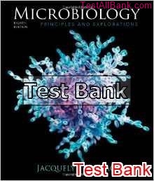 microbiology principles and explorations 8th edition black test bank