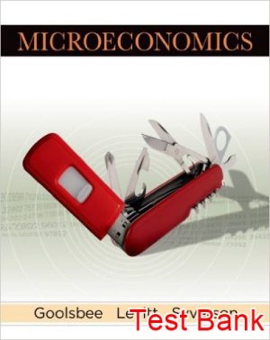 microeconomics 1st edition goolsbee test bank