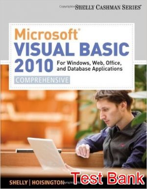 microsoft visual basic 2010 for windows web office and database applications comprehensive 1st edition hoisington test bank