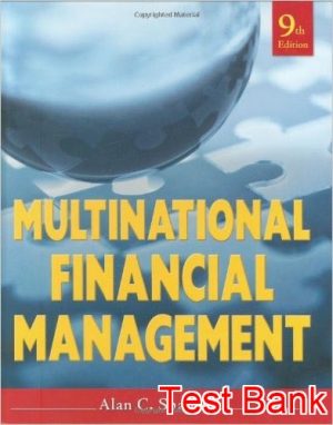 multinational financial management 9th edition shapiro test bank