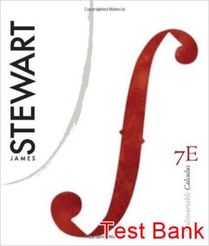 multivariable calculus 7th edition stewart test bank