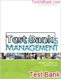 operations management canadian 4th edition stevenson test bank