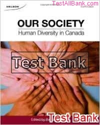 our society human diversity in canada 4th edition nelson test bank