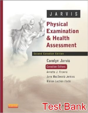 physical examination and health assessment canadian 2nd edition jarvis test bank