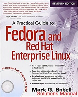 practical guide to fedora and red hat enterprise linux a 7th edition sobell solutions manual