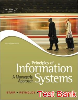 principles of information systems 1st edition stair test bank