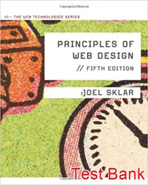 principles of web design the web technologies series 5th edition skalar test bank