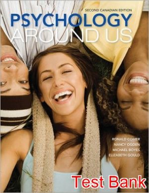 psychology around us canadian 2nd edition comer test bank