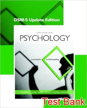 psychology from inquiry to understanding dsm 5 update canadian 2nd edition lilienfeld test bank