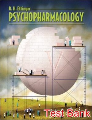 psychopharmacology 1st edition ettinger test bank