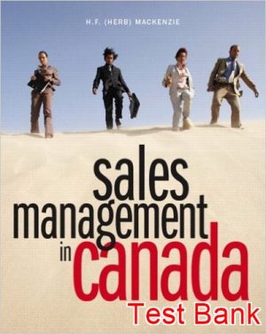 sales management in canada 1st edition mackenzie test bank