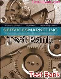 services marketing people technology strategy 1st edition lovelock test bank