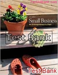 small business an entrepreneurs plan 6th edition knowles test bank
