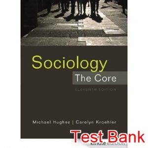 sociology the core 11th edition hughes test bank