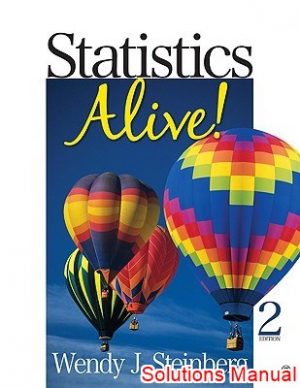 statistic alive 2nd edition steinberg solutions manual