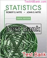 statistics 10th edition witte test bank
