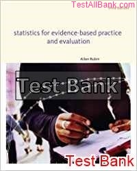 statistics for evidence based practice and evaluation 3rd edition rubin test bank