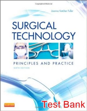 surgical technology principles and practice 6th edition joanna test bank