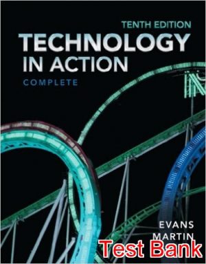 technology in action complete 10th edition evans test bank