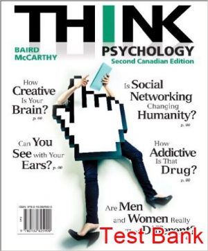 think psychology canadian 2nd edition baird test bank