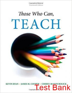 those who can teach 14th edition ryan test bank