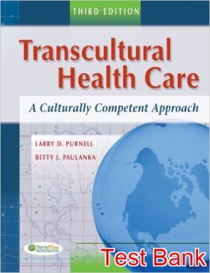 transcultural health care a culturally competent approach 3rd edition purnell test bank