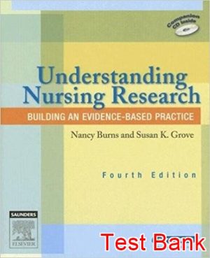 understanding nursing research 4th edition burns test bank