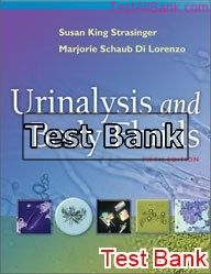 urinalysis and body fluids 5th edition strasinger test bank