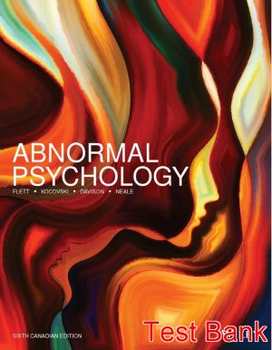 abnormal psychology canadian 6th edition flett test bank