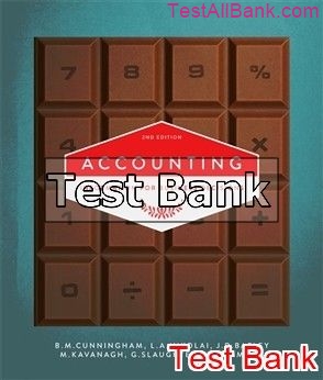 accounting information for business decisions australia 2nd edition cunningham test bank