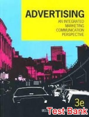advertising an integrated marketing communication 3rd edition belch test bank