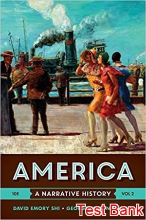 america a narrative history vol 2 10th edition shi test bank