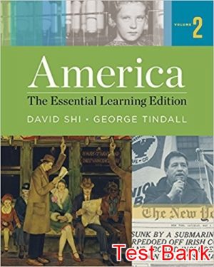 america the essential learning vol 2 1st edition shi test bank