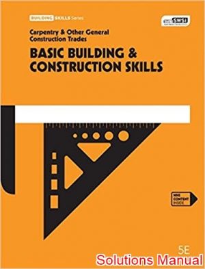 basic building and construction skills australia 5th edition hawkins solutions manual