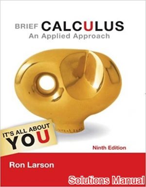 brief calculus an applied approach 9th edition larson solutions manual