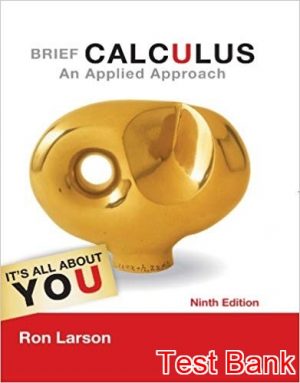 brief calculus an applied approach 9th edition larson test bank