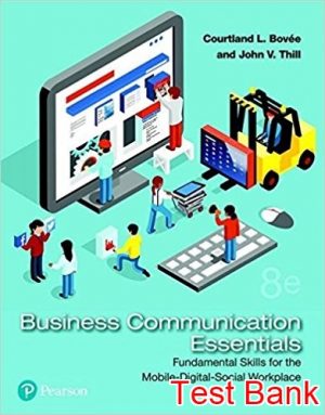 business communication essentials a skills based approach 8th edition bovee test bank
