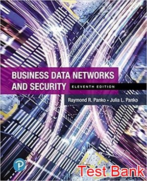 business data networks and security 11th edition panko test bank