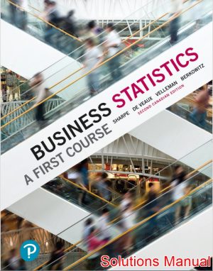 business statistics a first course canadian 2nd edition sharpe solutions manual