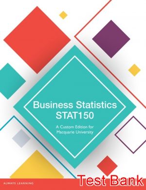 business statistics stat150 a custom 1st edition sharpe test bank