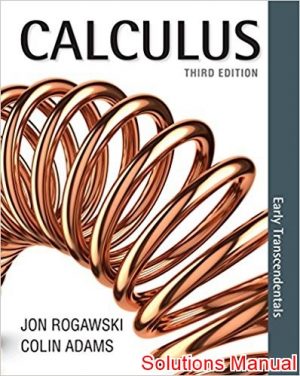 calculus early transcendentals 3rd edition rogawski solutions manual