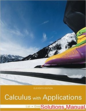 calculus with applications 11th edition lial solutions manual