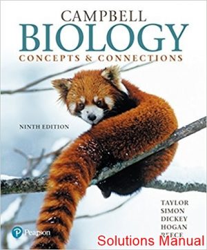 campbell biology concepts and connections 9th edition taylor solutions manual