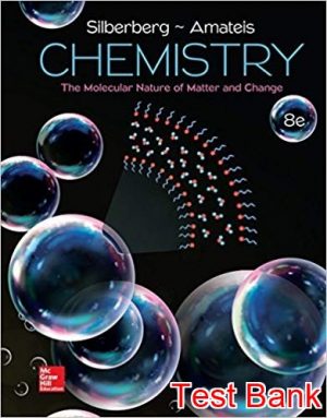 chemistry the molecular nature of matter and change 8th edition silberberg test bank