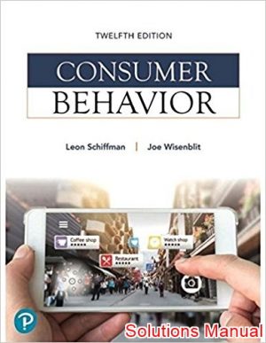 consumer behavior 12th edition schiffman solutions manual