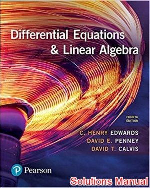 differential equations and linear algebra 4th edition edwards solutions manual