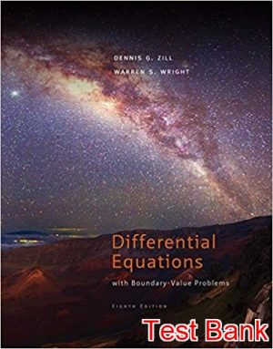 differential equations with boundary value problems 8th edition zill test bank
