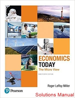 economics today the micro view 19th edition miller solutions manual